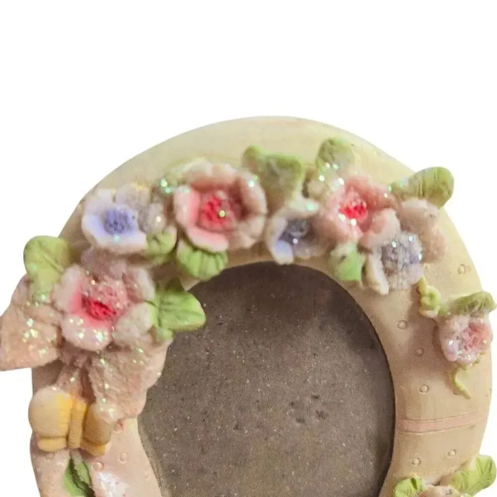 Floral Ceramic picture frame Decor 4x3